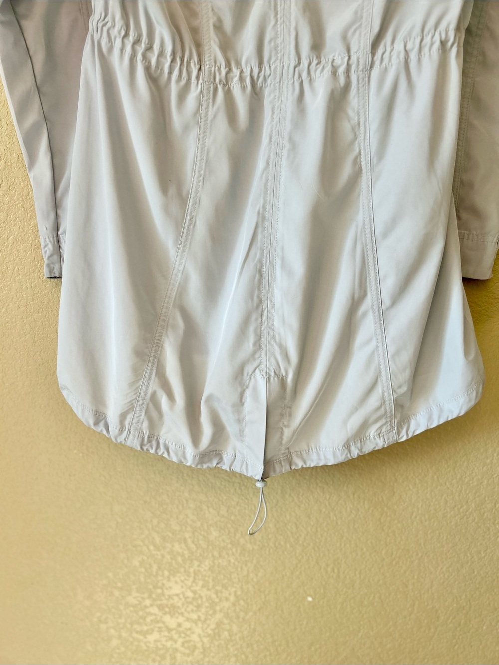 Athleta Light Gray Zip-Front Utility Anorak Rain Jacket Size XS - Picture 9 of 12